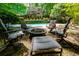 Inviting backyard with a cozy fire pit and comfortable seating, perfect for outdoor gatherings at 1760 Little Willeo Rd, Marietta, GA 30068