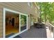 Outdoor deck features a dining area and sliding glass doors to the kitchen at 1760 Little Willeo Rd, Marietta, GA 30068