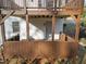 Elevated deck showcasing a private outdoor space at 6974 Clearlake Ct, Peachtree Corners, GA 30360