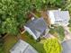 Aerial view of the home with the fenced-in backyard at 4104 Glenaire Nw Way, Acworth, GA 30101