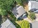 Aerial view of home showcasing roof, landscaping and neighboring properties at 4104 Glenaire Nw Way, Acworth, GA 30101