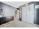 Cozy bedroom with gray walls and plenty of storage space at 4104 Glenaire Nw Way, Acworth, GA 30101