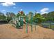 Community playground with climbing structures, slides, and swings surrounded by wood chip ground at 4104 Glenaire Nw Way, Acworth, GA 30101