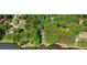Stunning aerial view of lakefront home surrounded by lush greenery and mature trees providing privacy and scenic beauty at 1240 Bridgewater Walk, Snellville, GA 30078