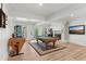 Spacious finished basement with a pool table, game machine, and fireplace at 1240 Bridgewater Walk, Snellville, GA 30078