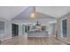 Open concept living space leading to a modern kitchen with stainless steel appliances at 2673 Deerfield Sw Cir, Marietta, GA 30064