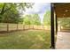 Large, newly sodded backyard, bordered by a wooden privacy fence; great for pets and outdoor activities at 104 Meldon Ave, Atlanta, GA 30315
