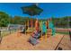 Community playground with slides, climbing stairs and ramps, and mulch ground at 3680 Milton Park Dr, Alpharetta, GA 30022