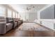 Home theater with large screen, theater seating, and custom cabinets at 44 Barbara Ln, Atlanta, GA 30327