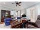 Spacious office with a large desk, hardwood floors, and built-in bookcase at 44 Barbara Ln, Atlanta, GA 30327