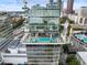 Luxury high-rise condo building with unique architecture and a rooftop pool at 45 Ivan Allen Jr Nw Blvd # 1702, Atlanta, GA 30308