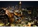 Aerial nighttime cityscape featuring illuminated buildings and busy highways, presenting a dynamic urban panorama at 45 Ivan Allen Jr Nw Blvd # 1702, Atlanta, GA 30308