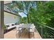 A stunning deck with ample seating offers a relaxing outdoor living space surrounded by lush greenery at 1059 Woodland Ave, Atlanta, GA 30316