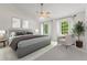 Spacious bedroom with neutral tones, large windows, and ceiling fan at 4331 Volnay Ne Ct, Marietta, GA 30066