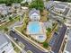The community pool features comfortable lounge areas and a splash pad for Gathering fun, with clubhouse access at 1010 Fendley St, Woodstock, GA 30188
