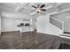 Open concept living area featuring modern finishes and wood flooring at 2789 Aralynn Way, College Park, GA 30337