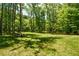 Picturesque backyard with lush lawn and mature trees at 3295 Waters Ml, Alpharetta, GA 30022