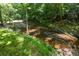 Scenic creek with green, grassy banks and natural wood and tree surroundings offers a natural, woodland atmosphere at 3295 Waters Ml, Alpharetta, GA 30022