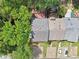 Overhead of townhomes, showcasing gray roofs, parking spots, and private outdoor space at 1712 Grist Mill Dr, Marietta, GA 30062