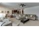 Open-concept living room with seamless flow into the kitchen and dining area at 2906 Jones Phillips Rd, Dacula, GA 30019