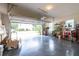 Spacious two-car garage with epoxy flooring and ample storage, perfect for a workshop or parking at 3725 Falls Trl, Winston, GA 30187
