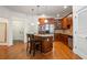 Modern kitchen with stainless steel appliances, granite countertops, and an island at 825 Highland Ne Ln # 1116, Atlanta, GA 30306