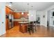 Spacious kitchen with an island, stainless appliances, and wood cabinetry at 825 Highland Ne Ln # 1116, Atlanta, GA 30306