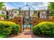 Attractive brick pathway leading to a community pool area at 825 Highland Ne Ln # 1116, Atlanta, GA 30306