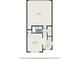 A floorplan of the basement showcasing the bedroom, bathroom, foyer, and garage at 1624 Venture Point Way, Decatur, GA 30032