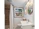 Updated bathroom featuring a shower-tub combination and updated fixtures and natural lighting at 3521 Eaglerock Dr, Atlanta, GA 30340