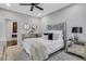 Inviting bedroom with mirrored furnishings and neutral color palette at 4550 Lois Se St, Smyrna, GA 30080