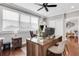 Bright office with hardwood floors, modern desk and ample natural light at 4550 Lois Se St, Smyrna, GA 30080