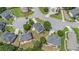 A nice neighborhood features well-maintained homes with mature trees and circular driveways at 2023 Arbor Springs Way, Buford, GA 30519