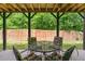 A covered patio features comfortable seating, creating a relaxing outdoor space at 1645 Horseshoe Creek Ln, Cumming, GA 30041