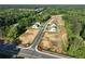Beautiful aerial view of home sites in a wooded area, with lush greenery surrounding the properties at 2722 Byess Ct, Marietta, GA 30064