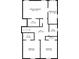 Third floor layout features three bedrooms, two baths, and multiple walk-in closets at 2986 Edenberry Nw Ln, Kennesaw, GA 30152