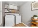 Functional laundry room featuring modern appliances, storage cabinets, and ample counter space at 2986 Edenberry Nw Ln, Kennesaw, GA 30152