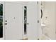 Clean half bathroom features a pedestal sink at 3168 Kirkwood Nw Dr, Kennesaw, GA 30144