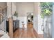 Inviting entryway featuring hardwood floors and stylish decor at 141 Alaina Rd, Canton, GA 30115