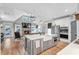 Spacious kitchen with a large island, stainless steel appliances, and an open concept design at 141 Alaina Rd, Canton, GA 30115