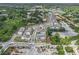 An aerial view of new townhomes and construction site shows the community's layout and surrounding area at 387 Skylar Se Way, Atlanta, GA 30315