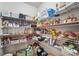 Walk-in pantry with wire shelving, ample storage space, and organized food items at 408 Honeybee Ln, Canton, GA 30115