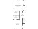 Detailed floor plan highlighting the primary bedroom, additional bedroom, baths, and hall on the second floor at 135 N North River Dr, Atlanta, GA 30350