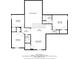 Detailed second floor plan showcasing the layout of the bedrooms, bathrooms and sitting room at 229 Brookview Pl, Woodstock, GA 30188