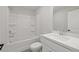 Bathroom with a tub and shower combo and a single sink vanity at 2723 Byess Ct, Marietta, GA 30064