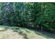 Lush backyard featuring a gentle slope, mature trees, and natural surroundings at 2412 Wingfield Dr, Austell, GA 30106