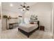 Bedroom with a desk, chair, and large window with views to the outside at 2660 Burnt Hickory Dr, Cumming, GA 30028