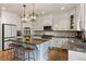 Beautiful kitchen boasts granite countertops, large island with seating, and modern stainless appliances at 2660 Burnt Hickory Dr, Cumming, GA 30028