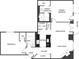 Detailed floor plan showcasing the layout of the property, including bedrooms, bathrooms, and living areas at 2161 Peachtree Rd # Apt 706, Atlanta, GA 30309
