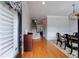 Inviting entryway with wood floors leading to dining area and staircase at 359 Alderwood Ln, Atlanta, GA 30328